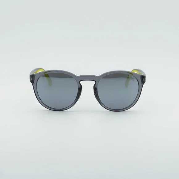CARRERA 8056/S 0KB7 T4 Sunglasses Grey Round Frame, Silver Mirror Lenses